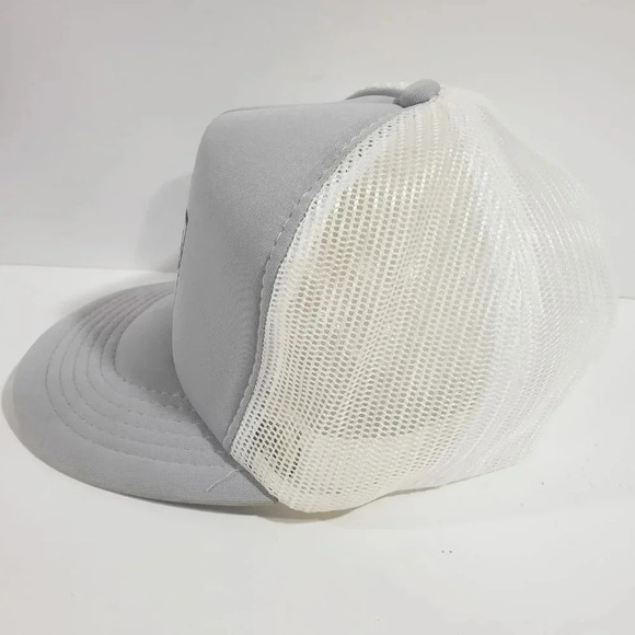 1989 San Juan Alumni Association Mens Gray/White Mesh Snapback Trucker Hat. - Picture 2 of 7